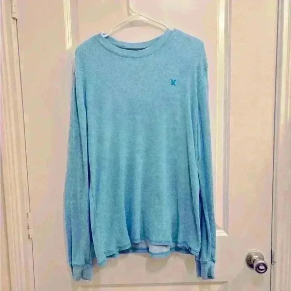 Hurley Men’s Long Sleeve Shirt Blue, from Buckle- size large - Picture 1 of 5
